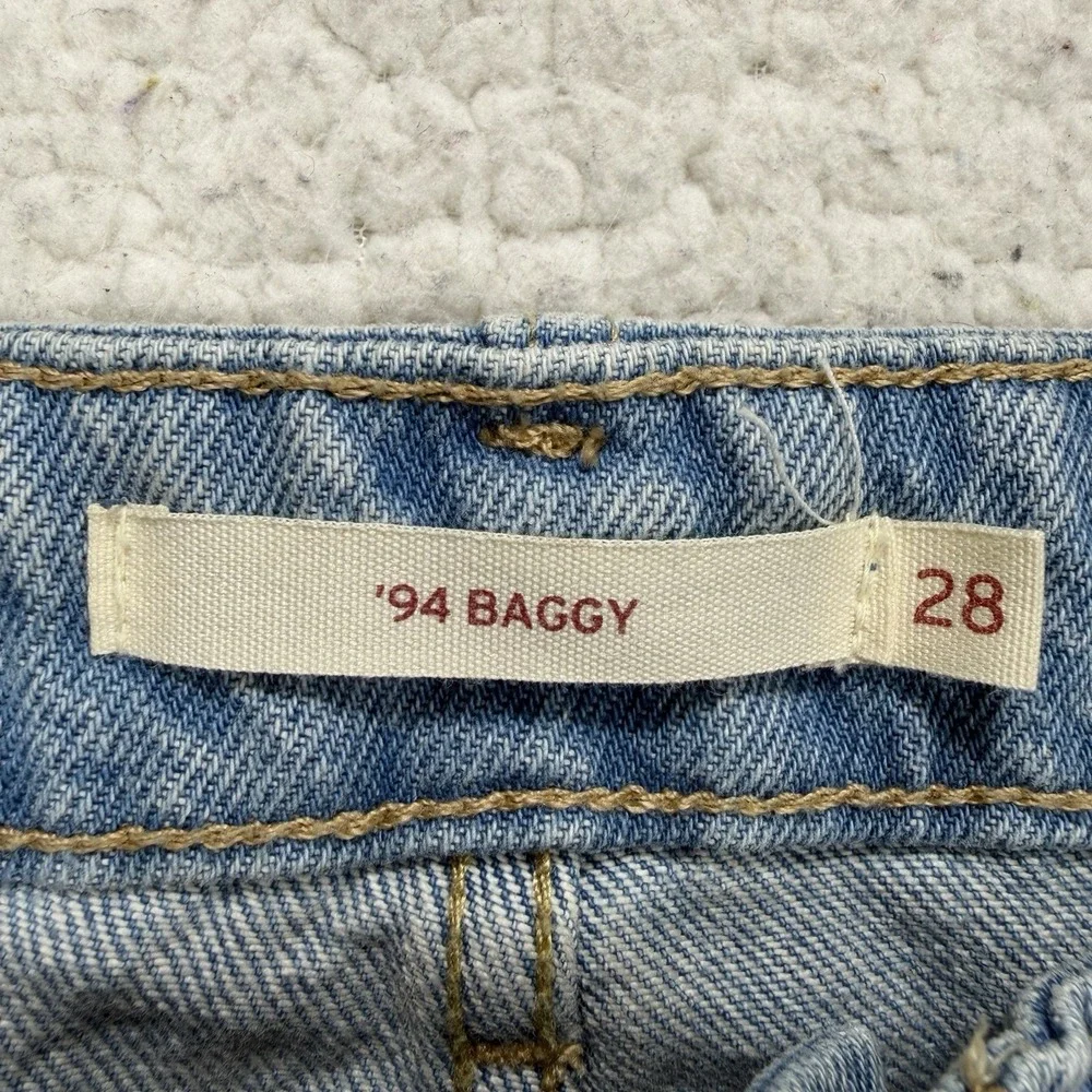 Levi's 94 Baggy Cargo Jeans Women's 28 (29x29.5)‎ Y2K Streetwear Utility Grunge